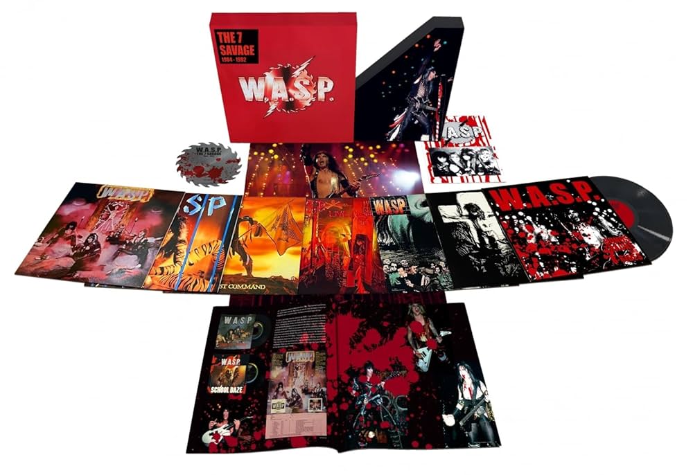 【7枚組】W.A.S.P./7 Savage: 1984-1992 The 7 Savage: 1984-1992 8LP Box, 60pg Book, Poster, Numbered